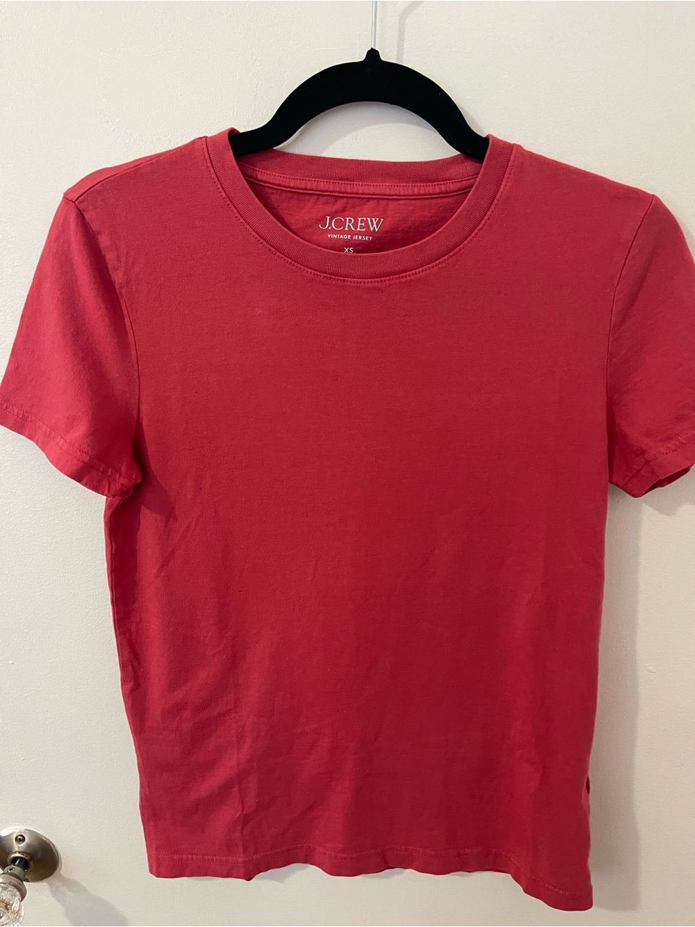J.Crew Coral Crewneck Short-Sleeve Shirt - XS